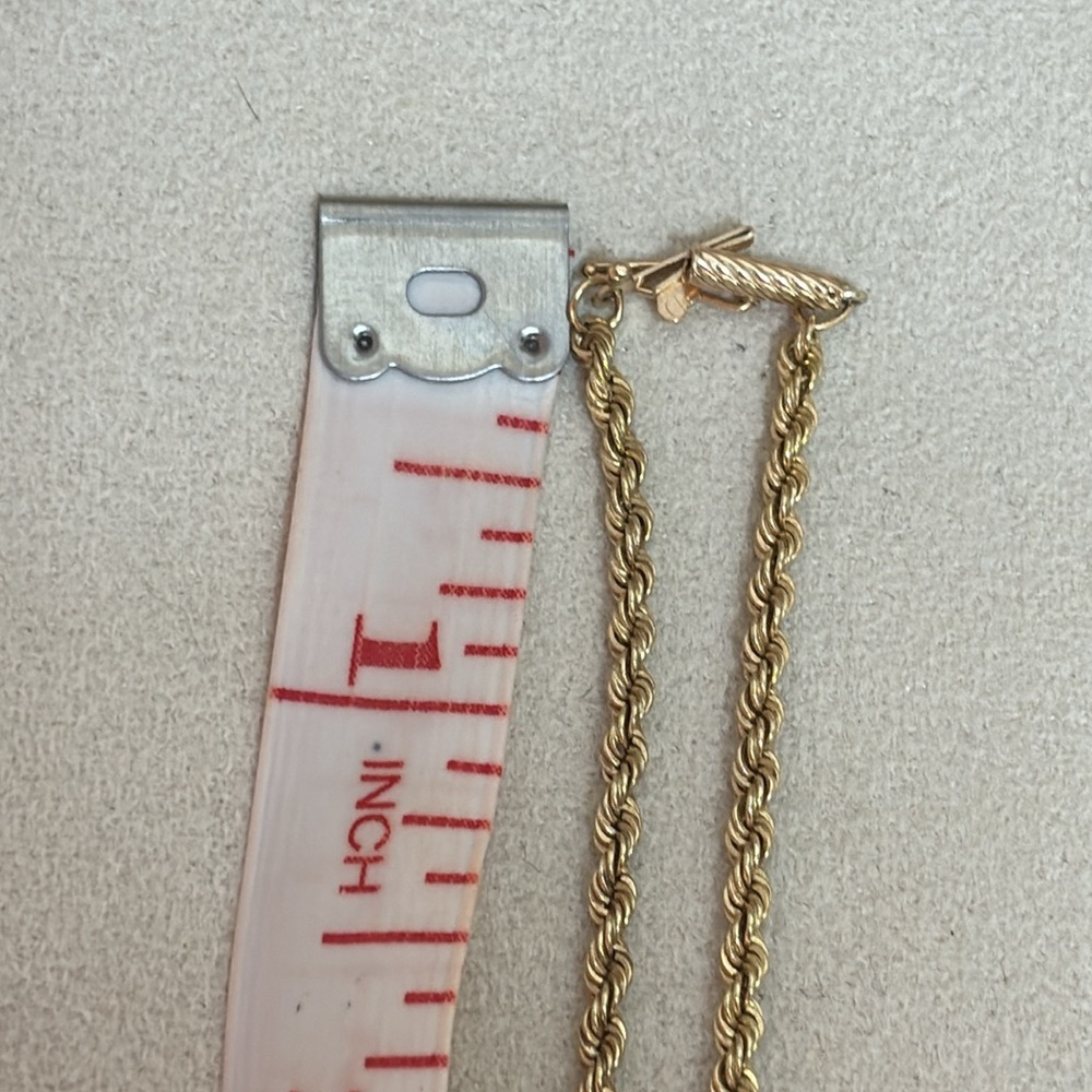 14K Genuine Gold 30” Vintage Italian Gold Rope Necklace - Picture 14 of 17